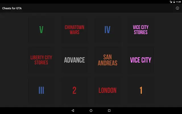 Cheats for GTA android App screenshot 5